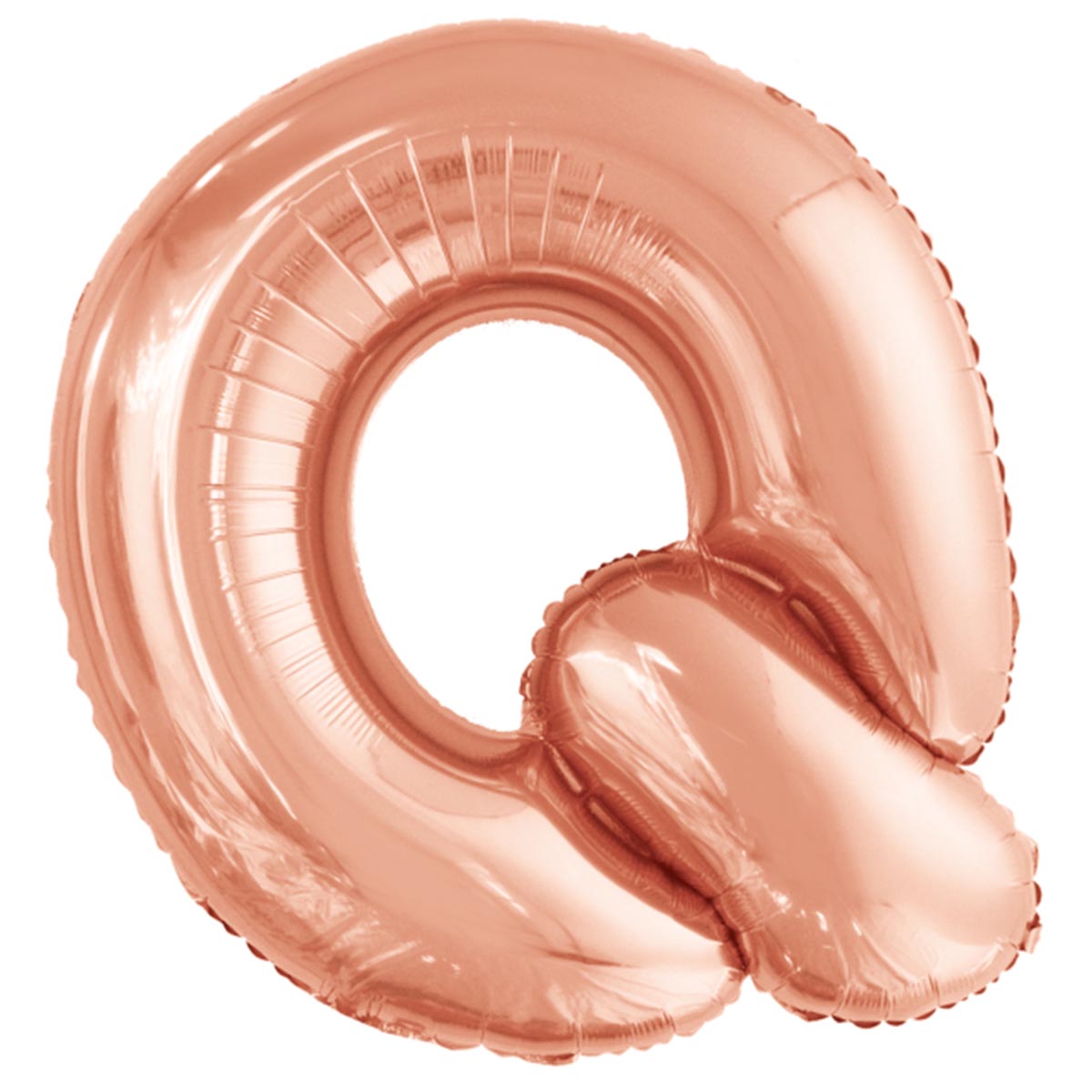Folieballong, bokstav rosé Q 86 cm
