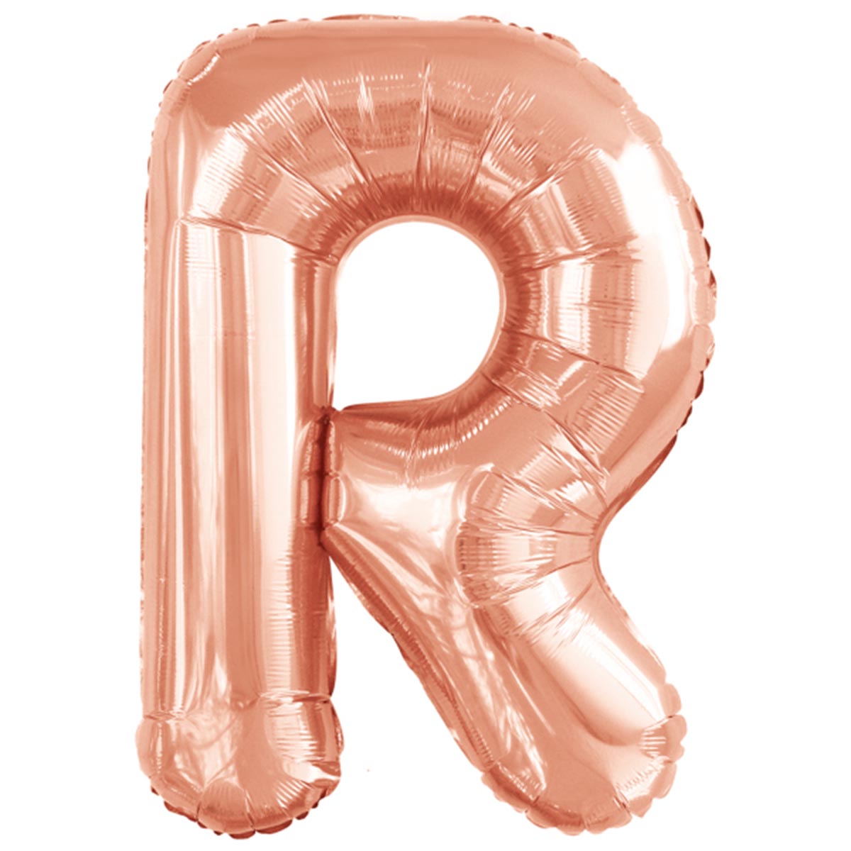 Folieballong bokstav rosé R 86 cm