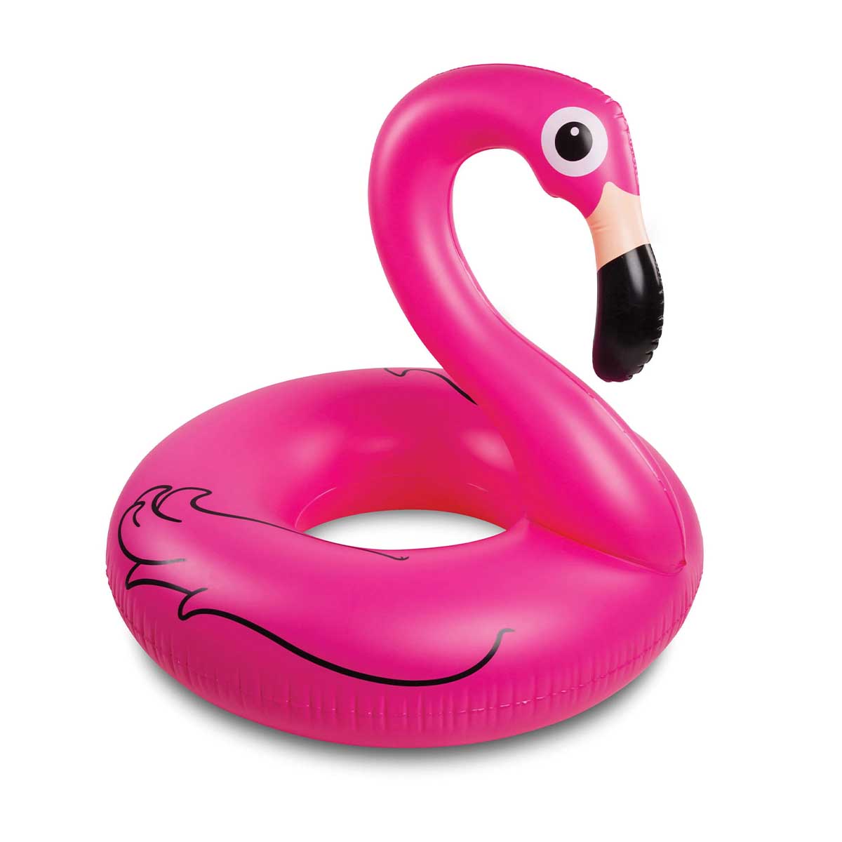 Läs mer om Badring, stor flamingo rosa