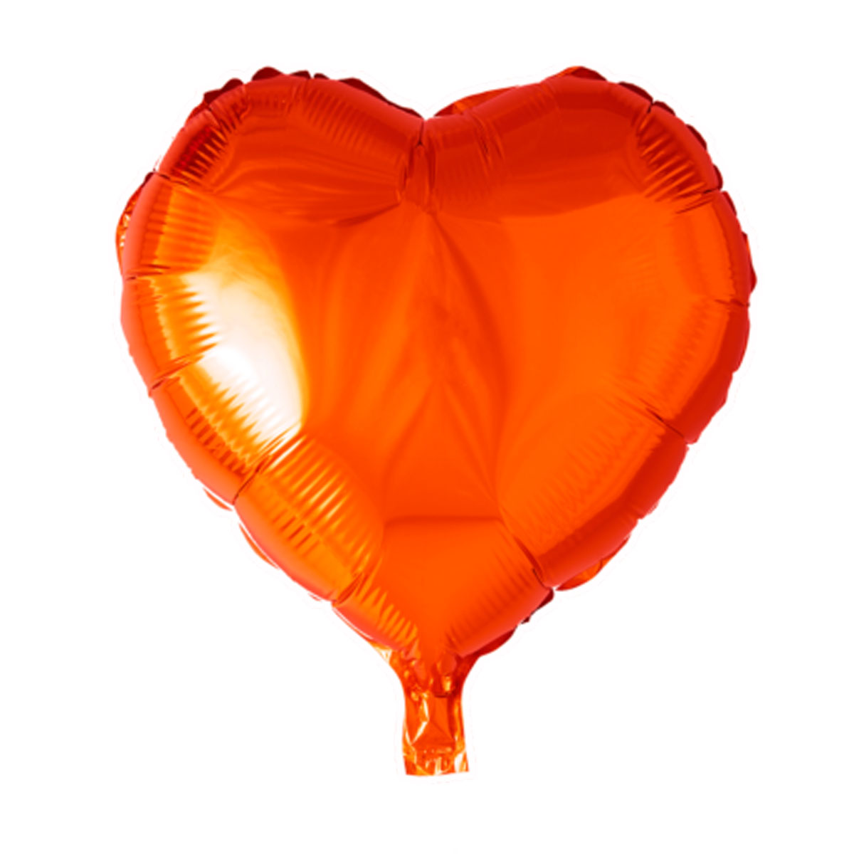 Folieballong, hjärta orange 45 cm
