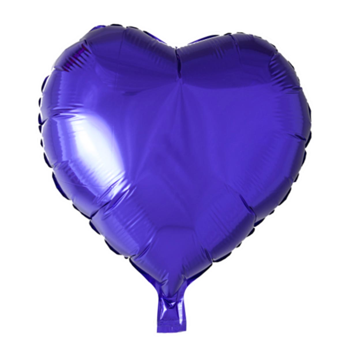 Folieballong hjärta mörklila 45 cm