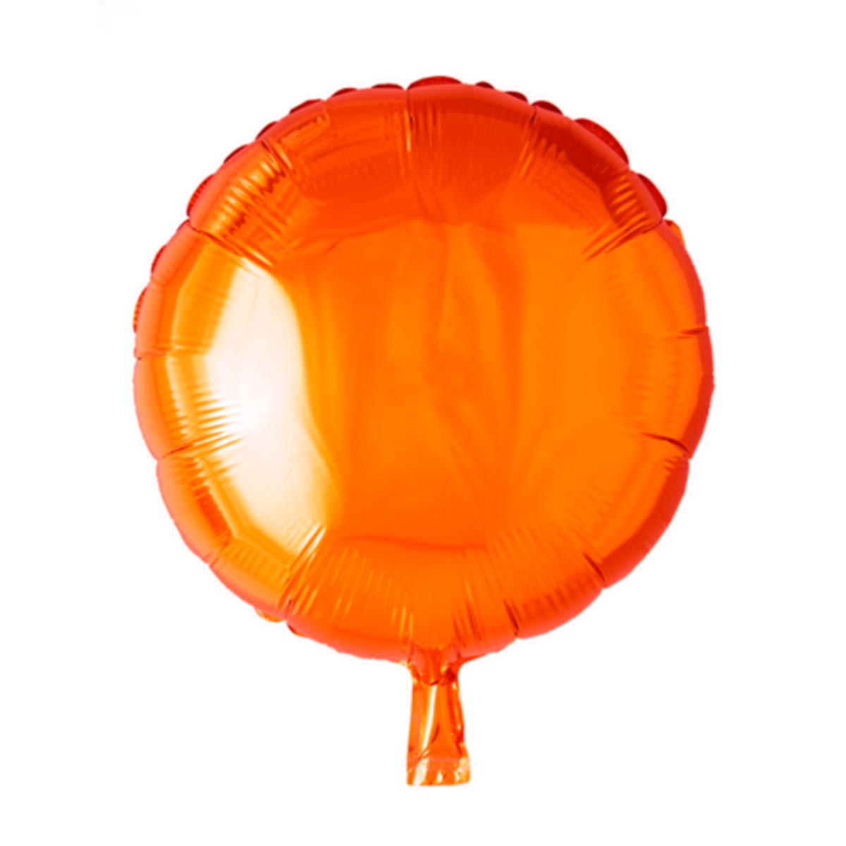 Läs mer om Folieballong, rund orange 45 cm