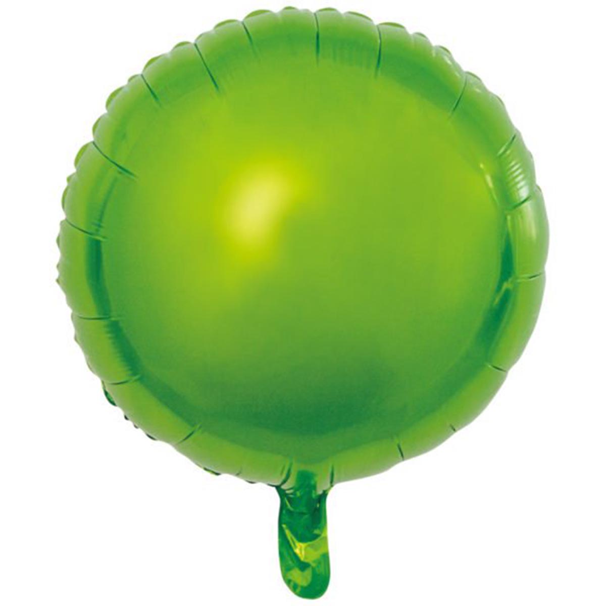 Folieballong rund ljusgrön 45 cm