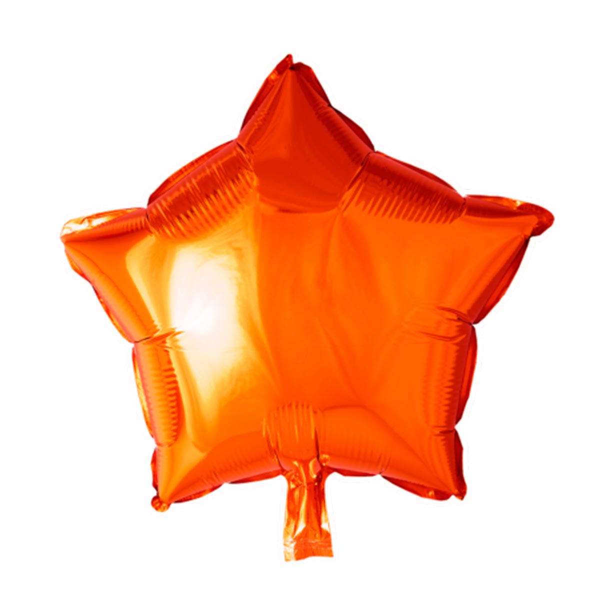 Folieballong stjärna orange 45 cm