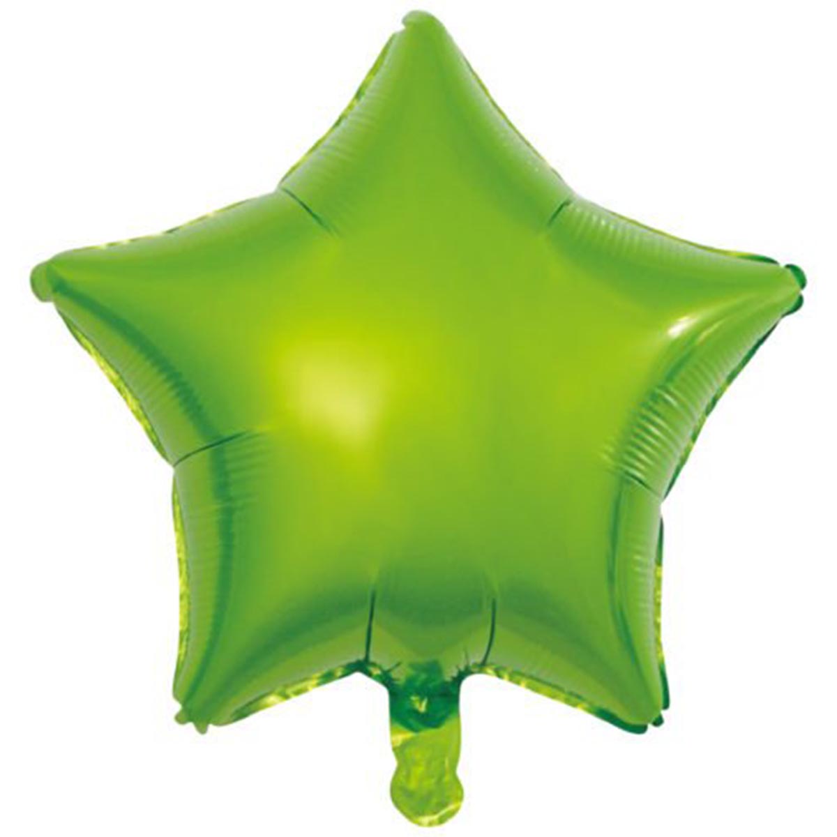 Läs mer om Folieballong, stjärna ljusgrön 45 cm
