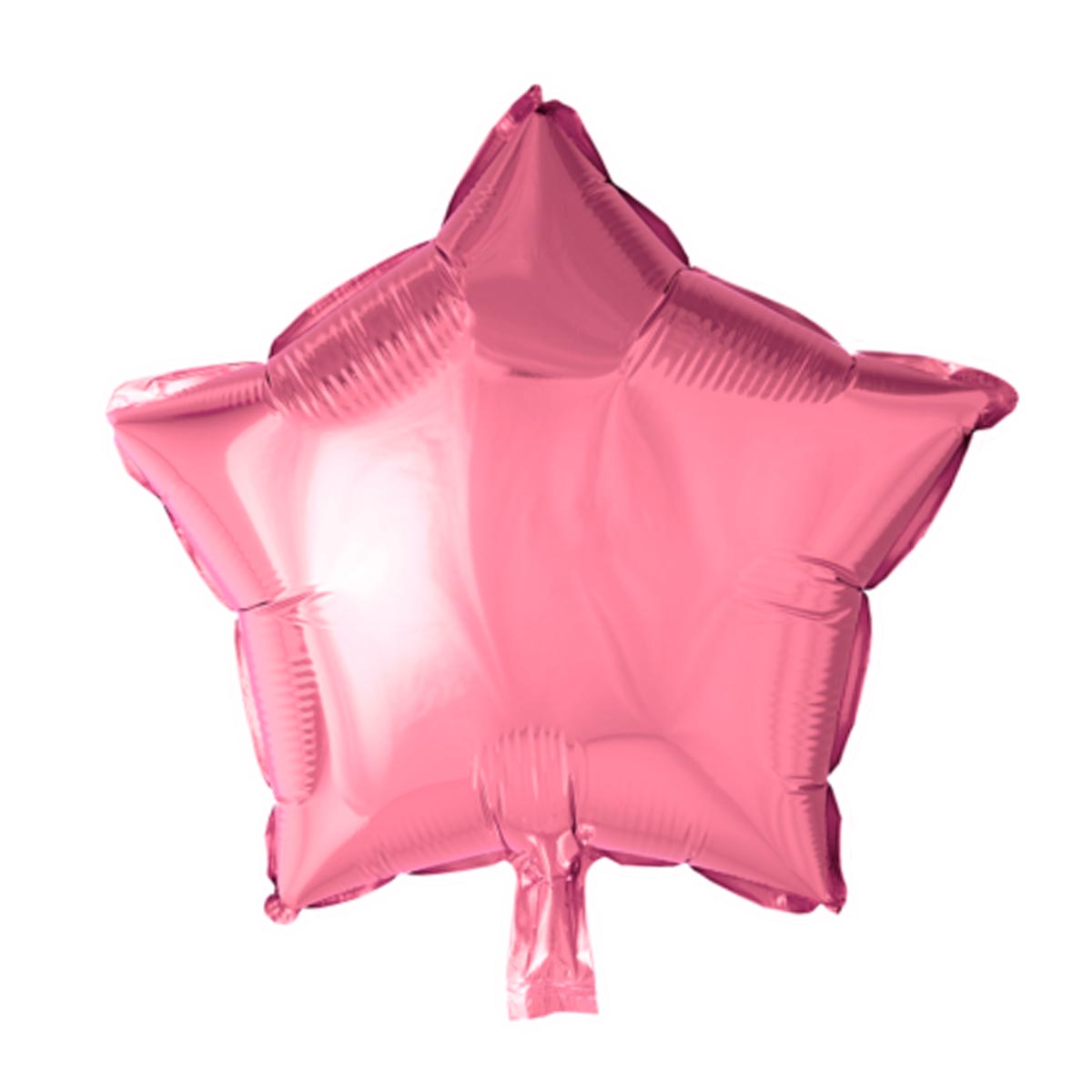 Folieballong, stjärna rosa 45 cm
