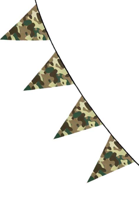 Flaggirlang, militär kamouflage