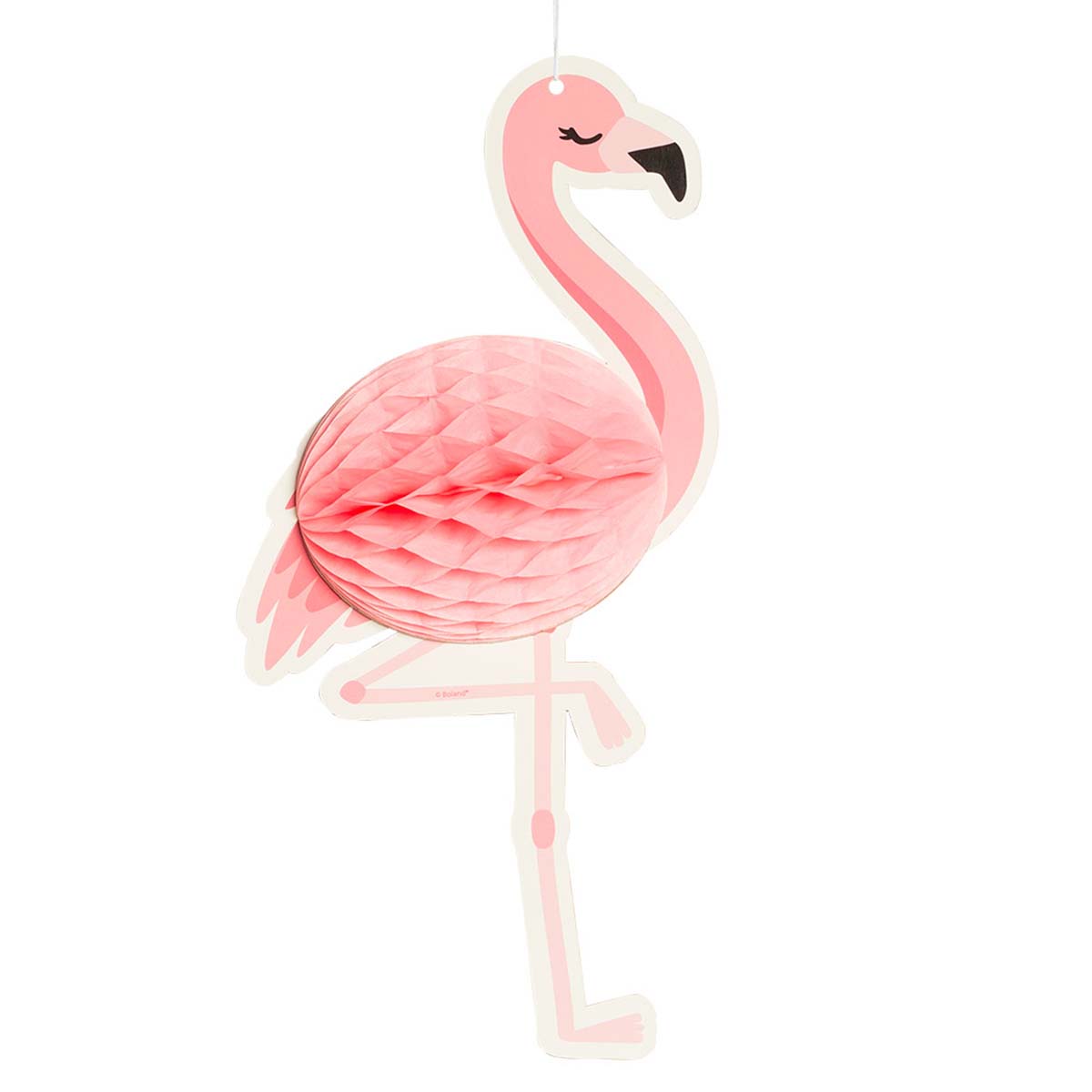 Läs mer om Dekorationsboll, flamingo 27x14 cm