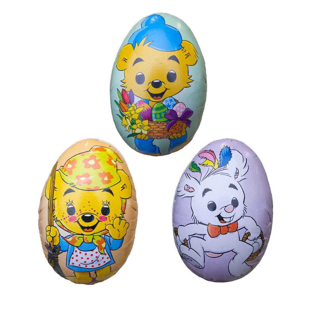 Små söta påskägg med Bamsemotiv.