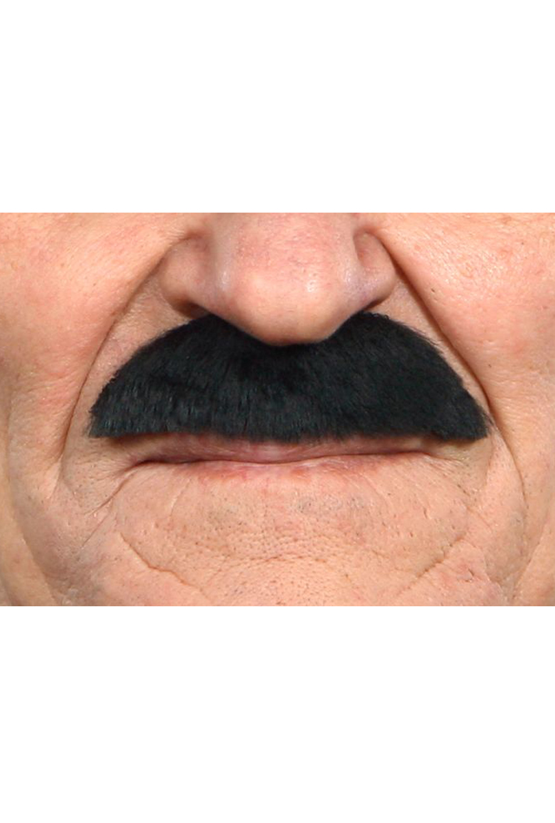 Mustasch Buskig, svart