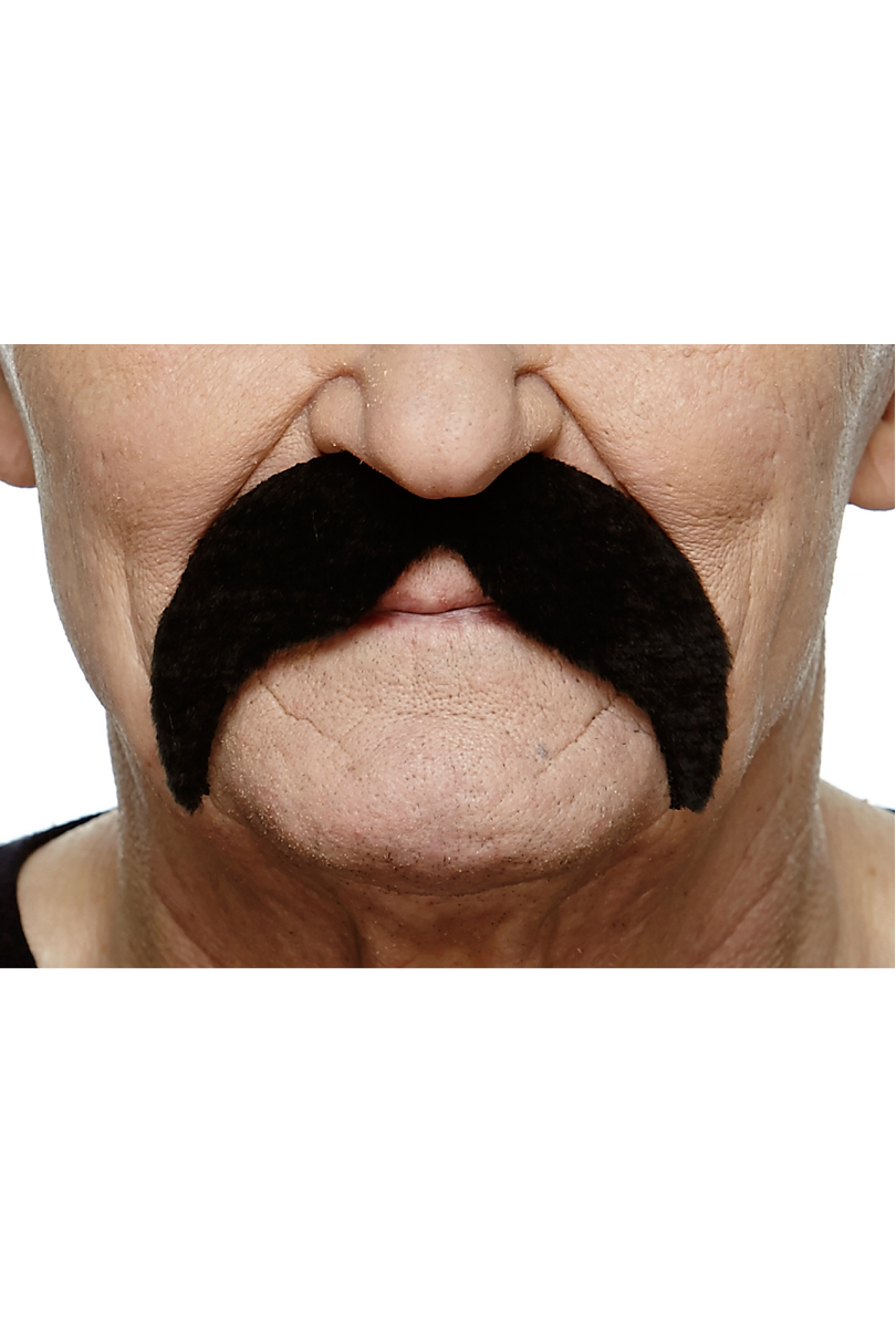 Mustasch sober, svart