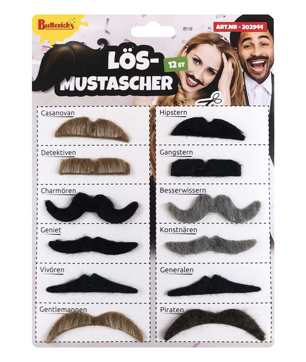 Lösmustascher 12 st