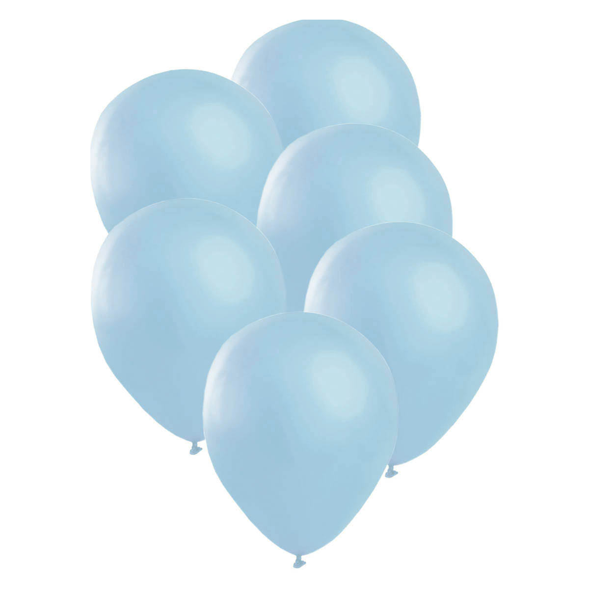 Ballonger satin blå 6 st