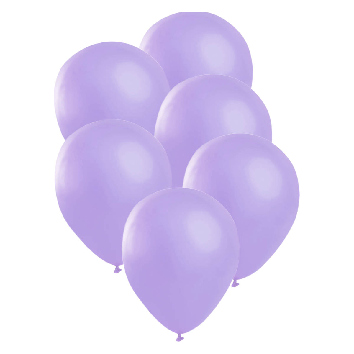 Satinballonger, lila 6 stproduktzoombild #1