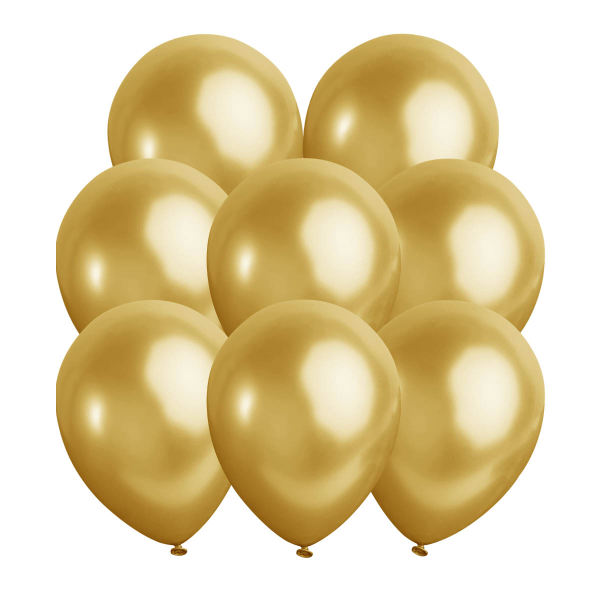 Läs mer om Ballonger, metallic guld 10 st