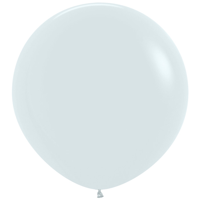 Läs mer om Ballong, Jumbojätten Vit 90 cm