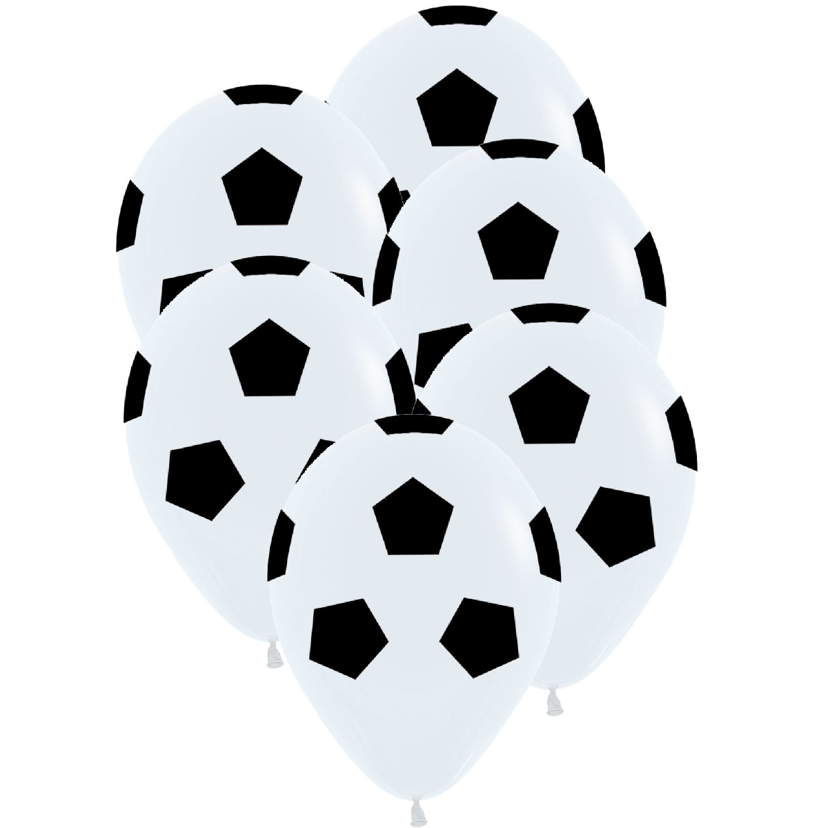 Ballonger fotboll 30 cm 6 st