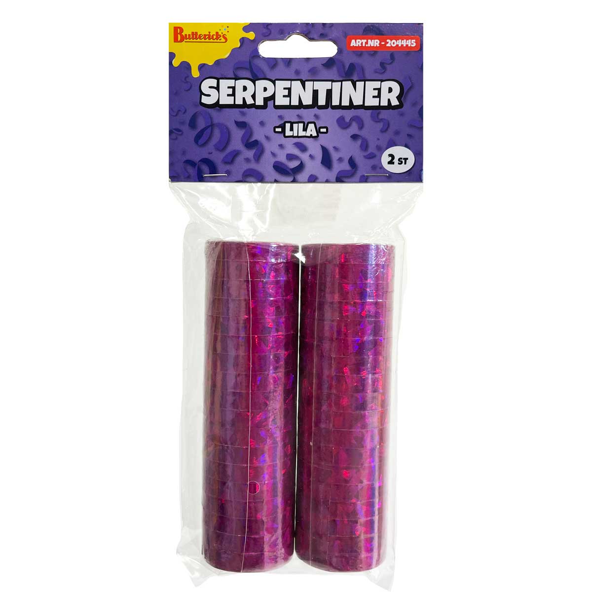 Serpentiner, lila 2 st