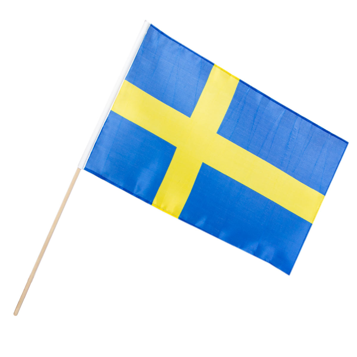 Läs mer om Tygflagga, Sverige 20x30 cm