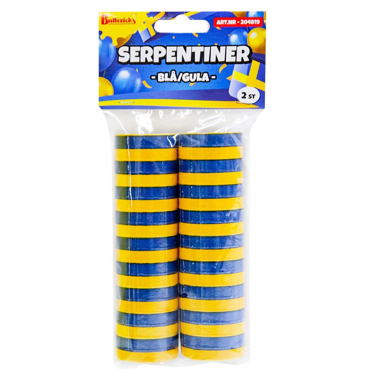 Serpentin, blå/gul 2-packproduktzoombild #1