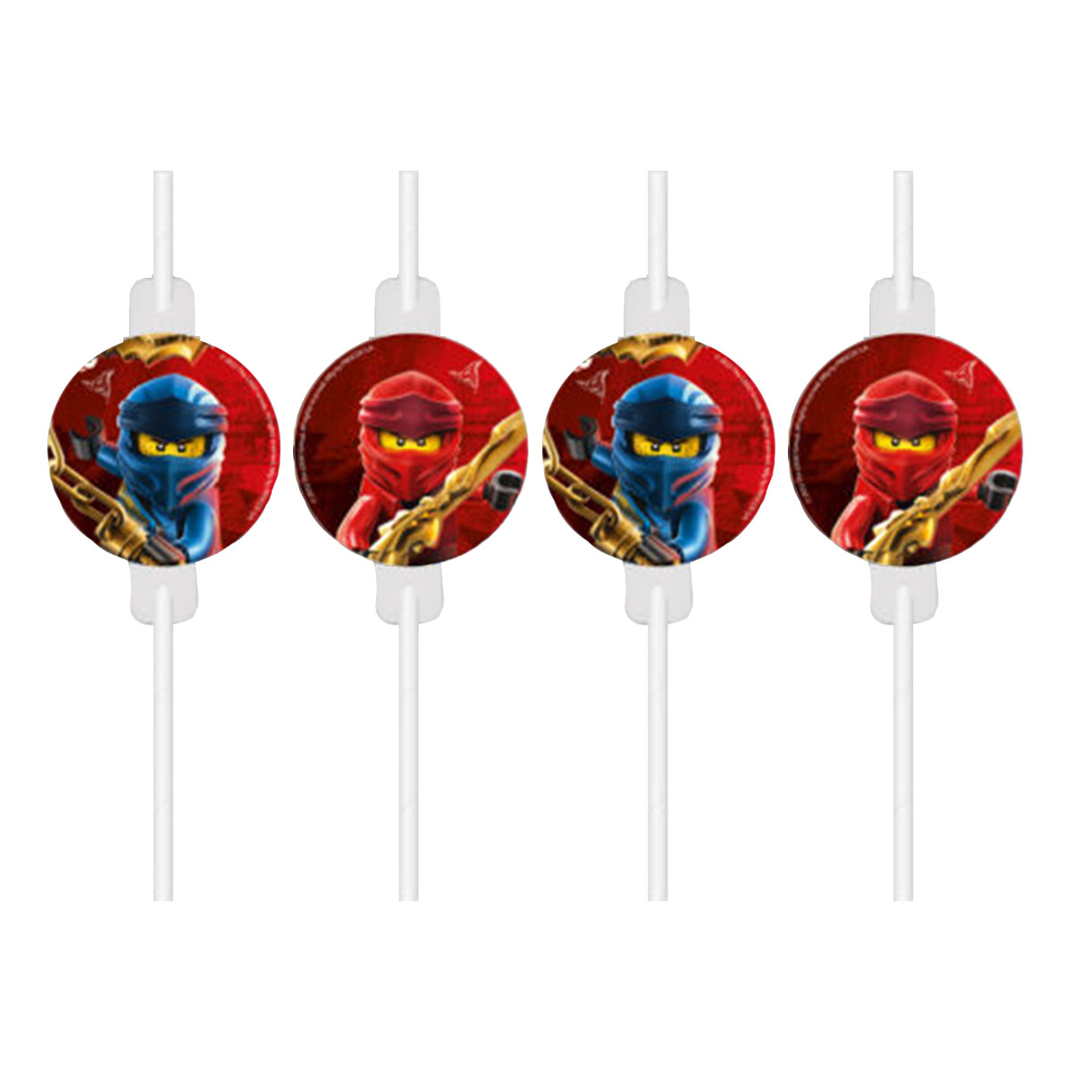 Papperssugrör Lego Ninjago  4 st