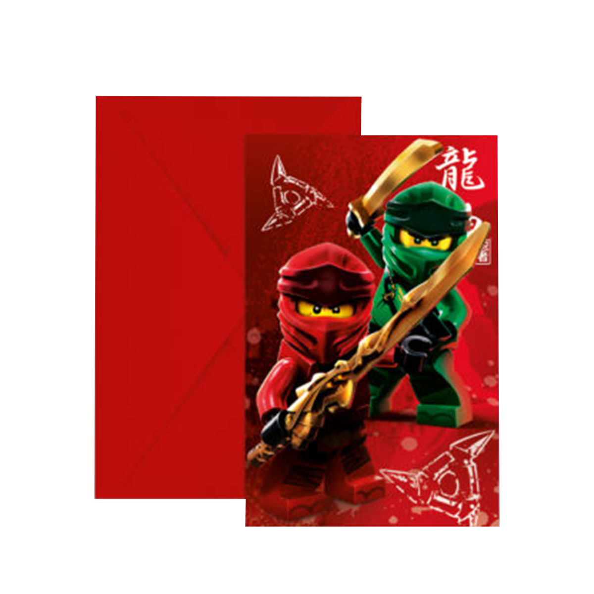 Läs mer om Inbjudningskort, Lego Ninjago 6 st