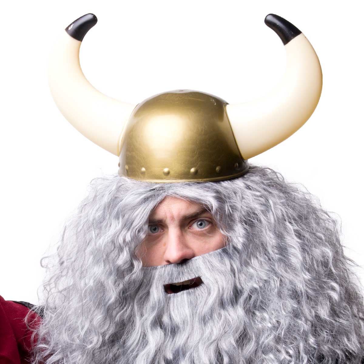 Vikingahjälm stora horn
