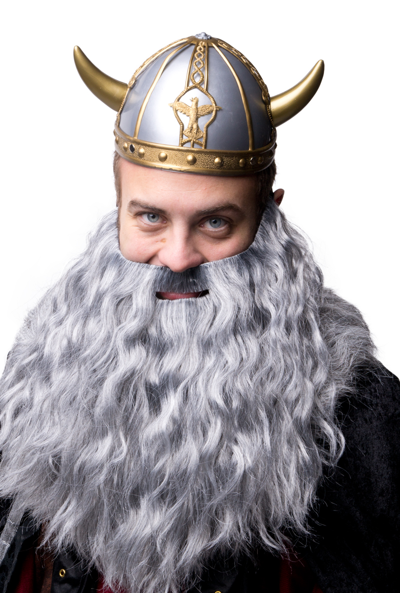 Vikingahjälm, små horn