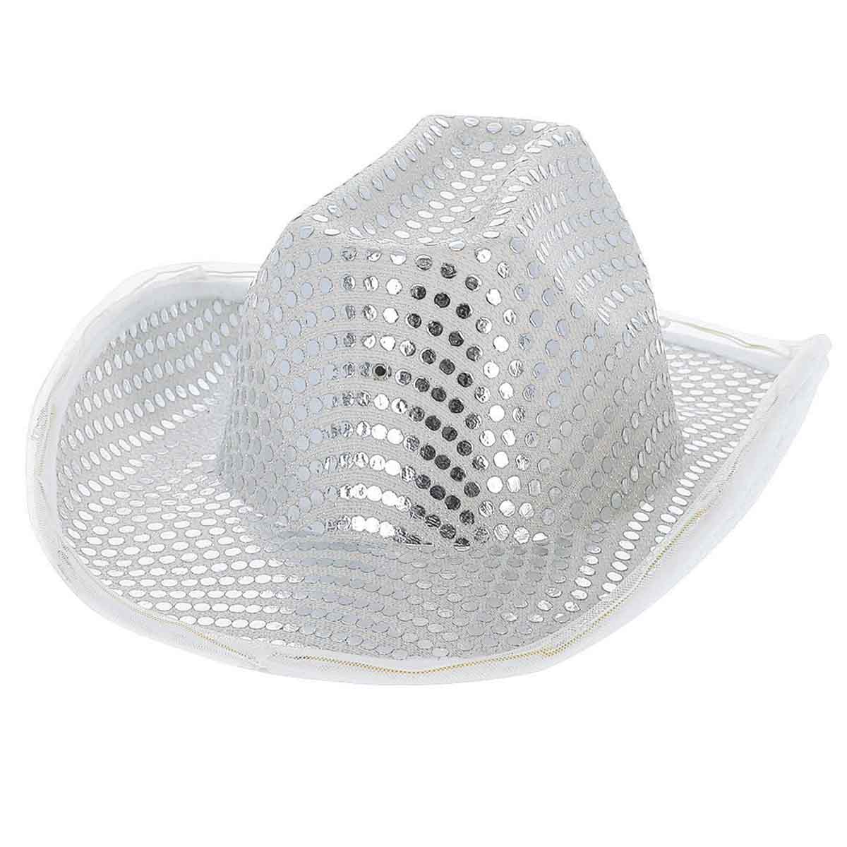 Cowboyhatt, LED silver