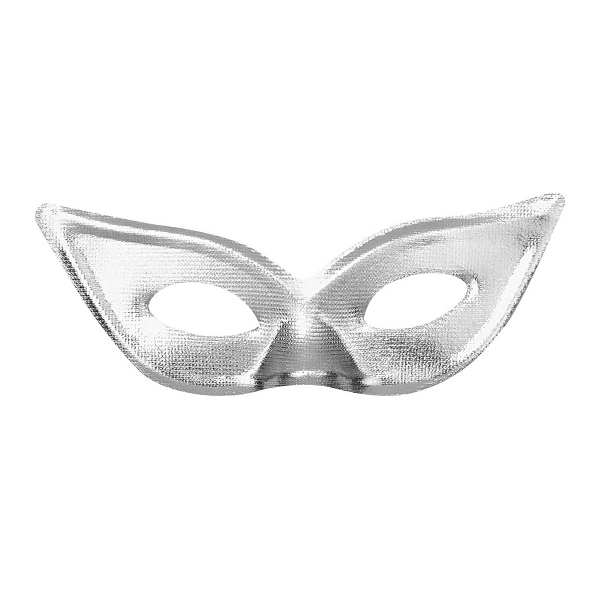 Ögonmask spetsig silver