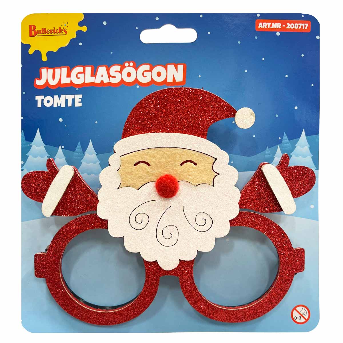 Läs mer om Julglasögon, tomte