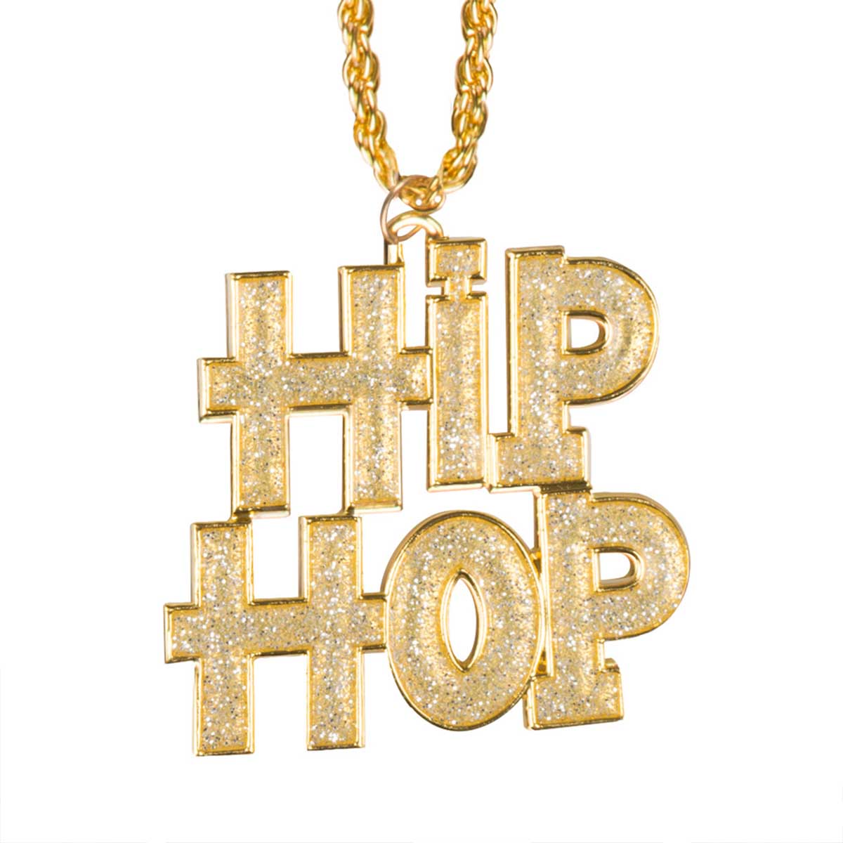 Läs mer om Halsband, hiphop guld