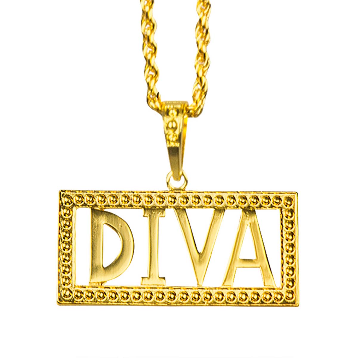 Halsband, diva guld