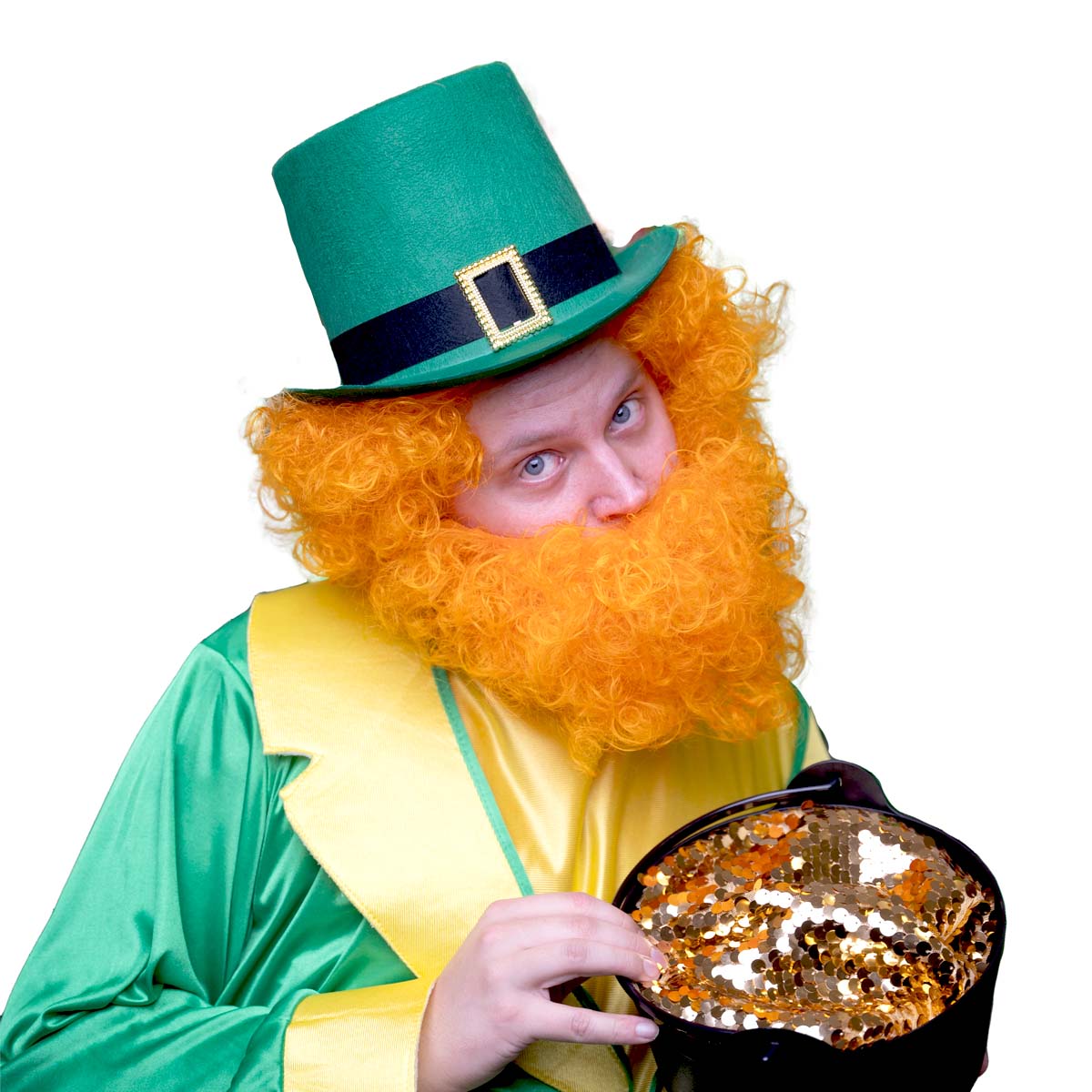 St Patricks Day - Peruk med skägg