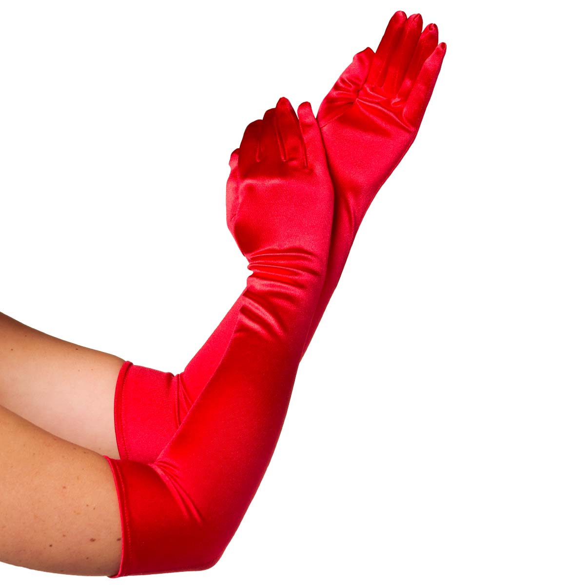 Handskar röda 57 cm