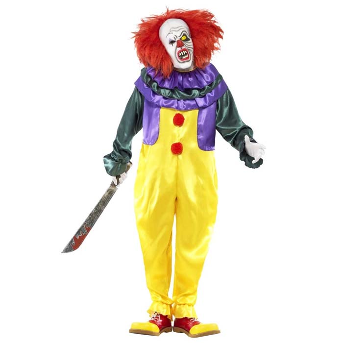 Dräkt, läskig clown-M