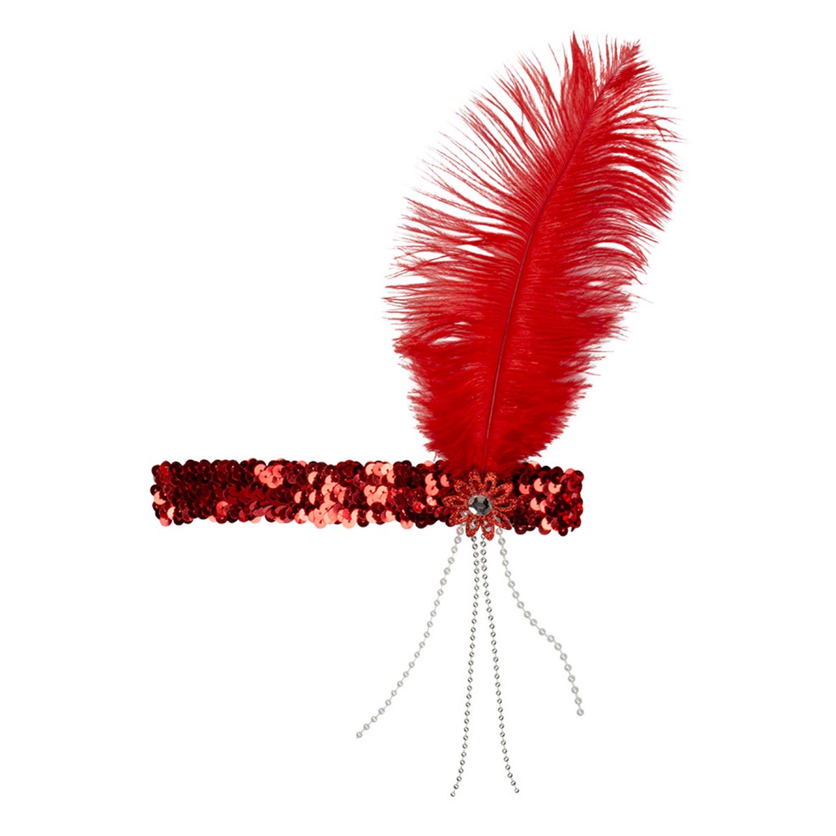 Pannband, flapper röd