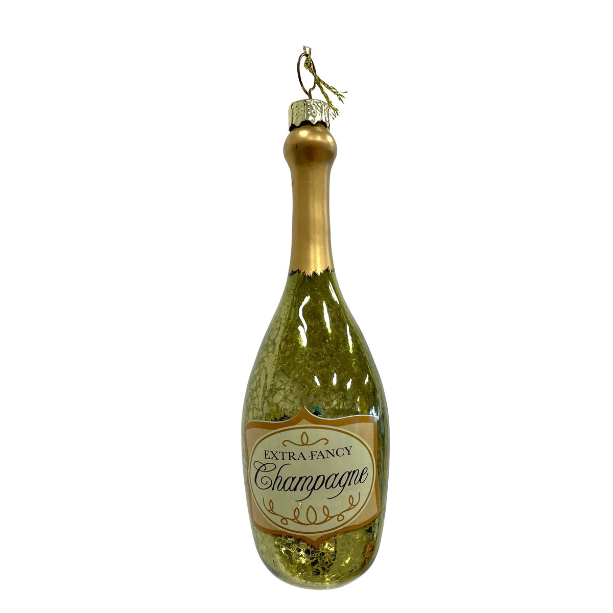 Julgranskula champagneflaska 14 cm