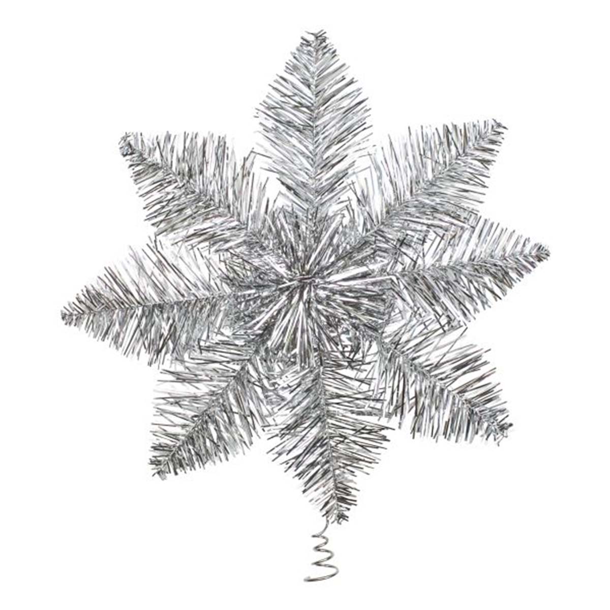 Julgransstjärna silver 24 cm