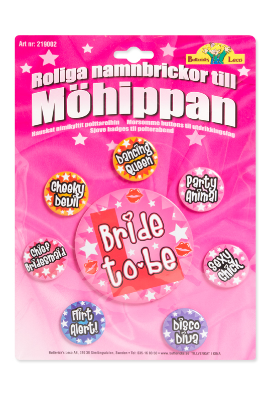 Möhippa, knappar