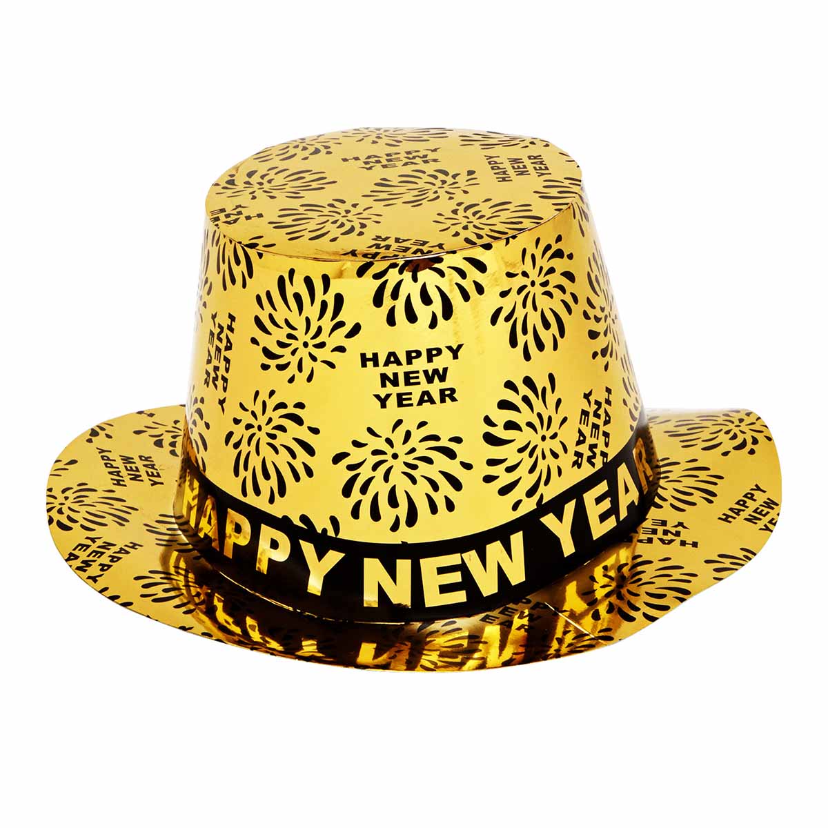 Pappershatt, guld happy new year