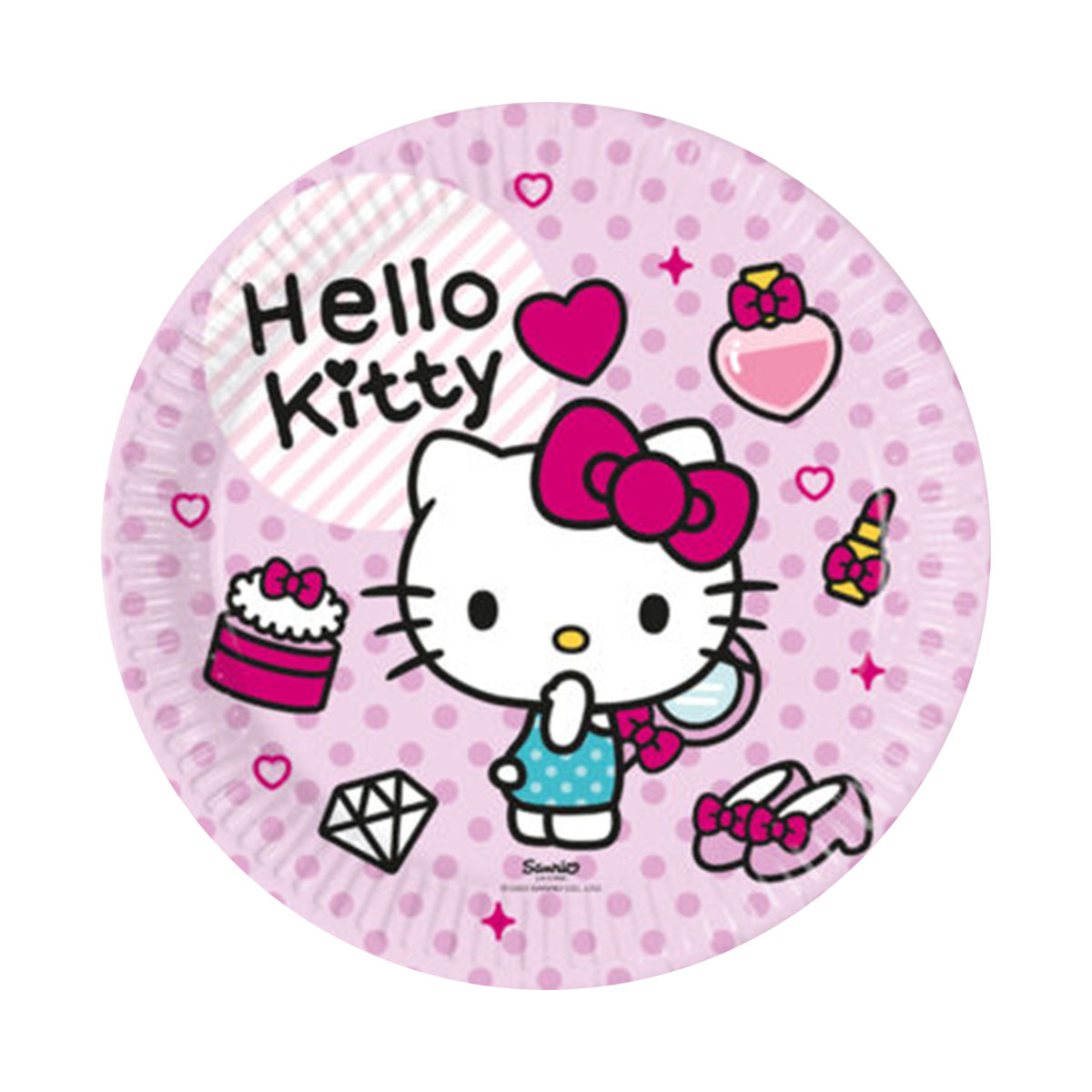 Läs mer om Papperstallrikar, Hello Kitty 23 cm 8 st