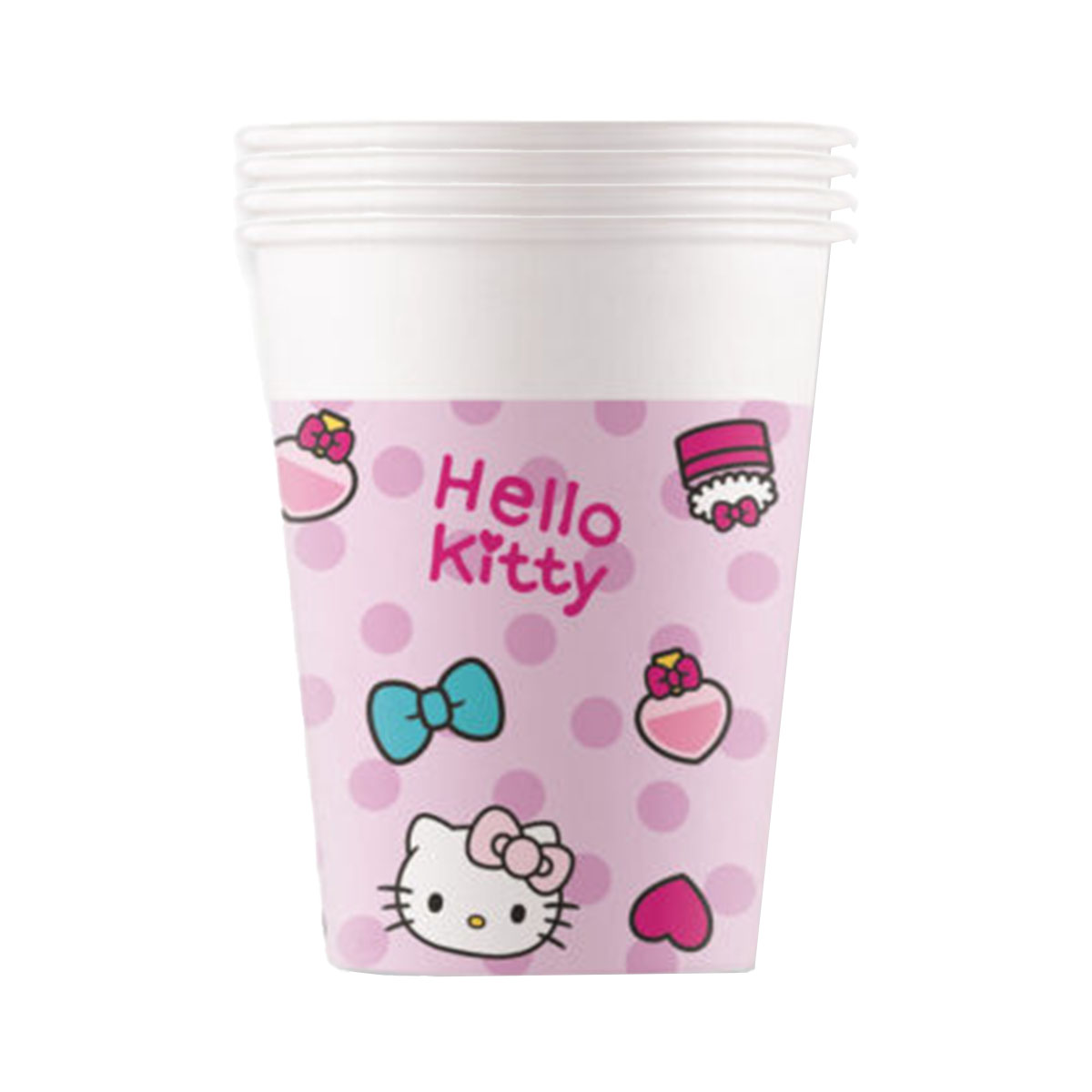 Läs mer om Pappersmuggar, Hello Kitty 200 ml 8 st