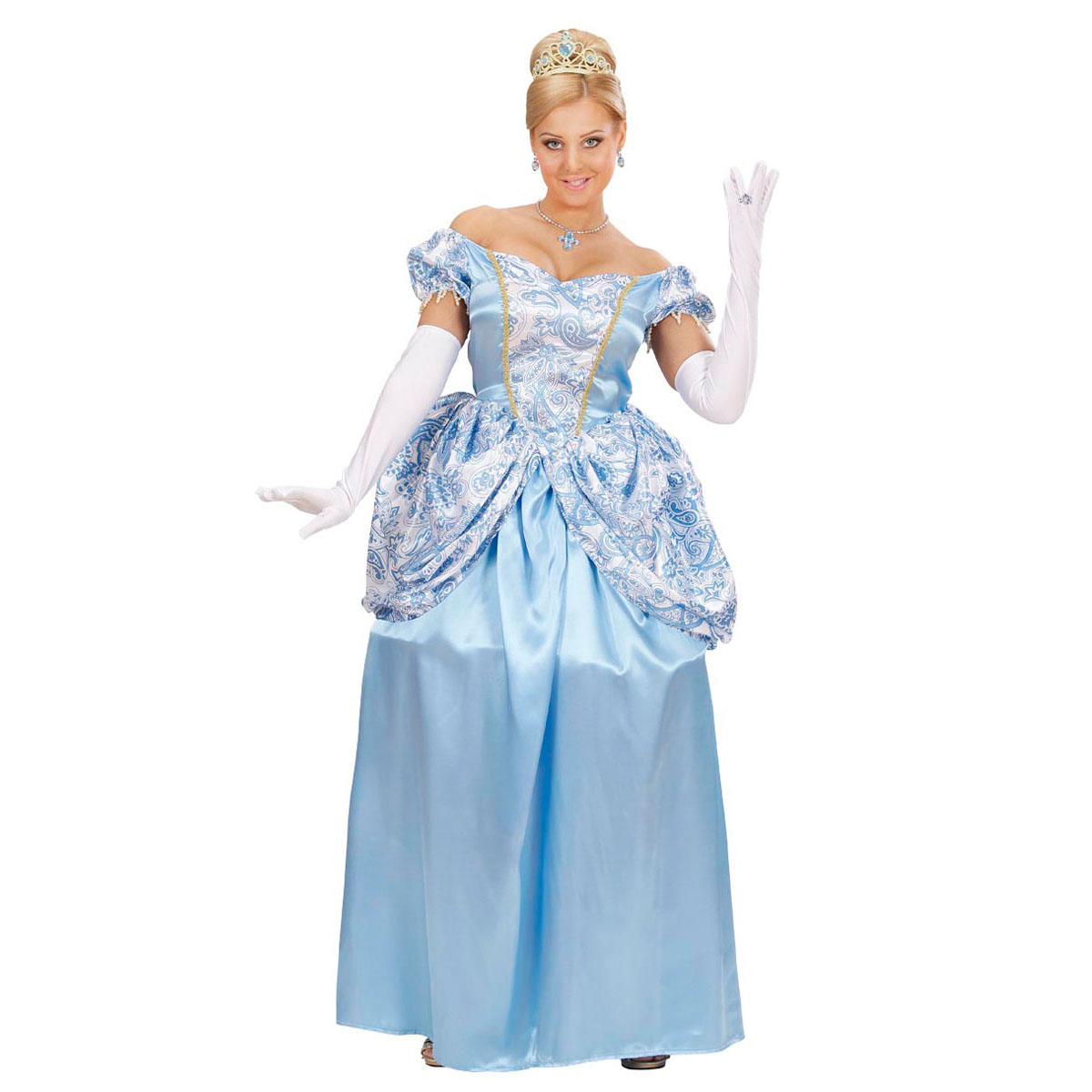Prinsessklänning, blå S