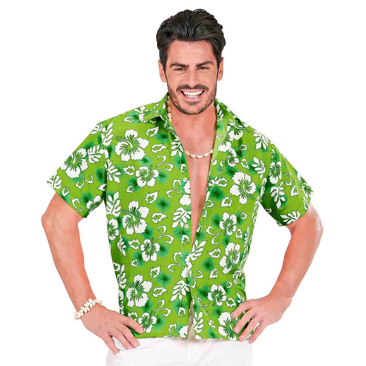Hawaiiskjorta grön M/L