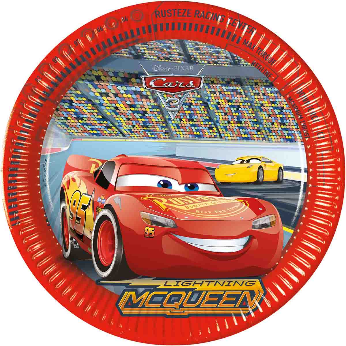 Papperstallrikar, Cars 23 cm 8 st