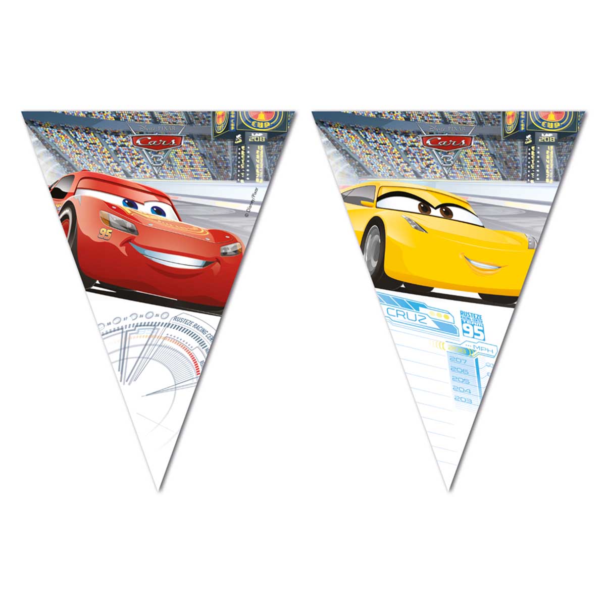 Flaggirlang Cars 9 flaggor