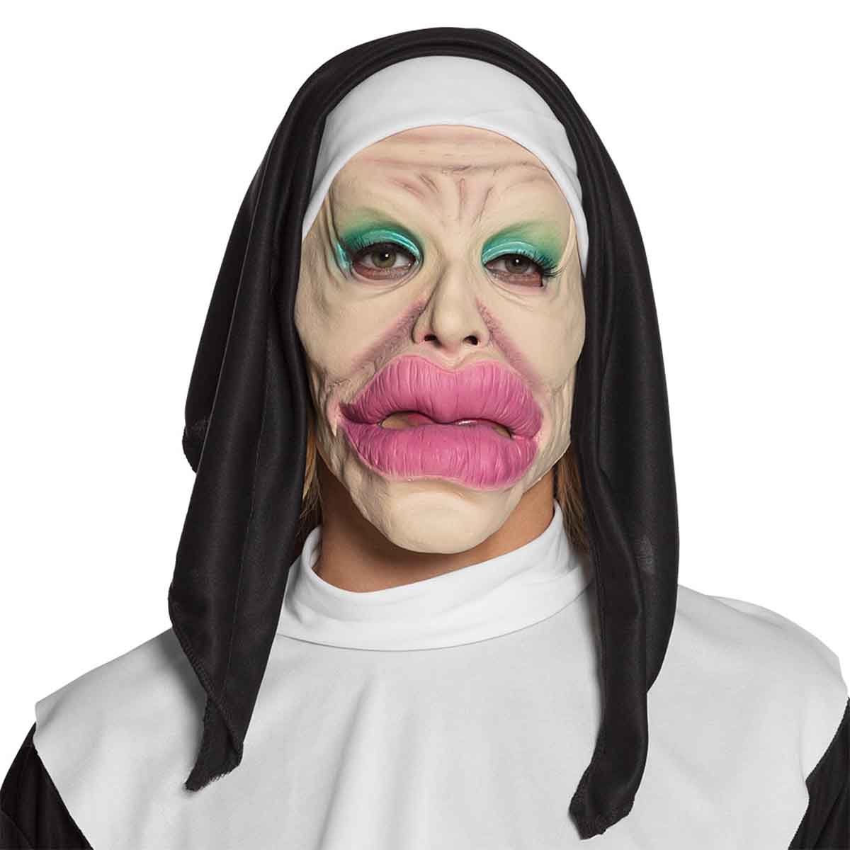 Mask plastikopererad nunna
