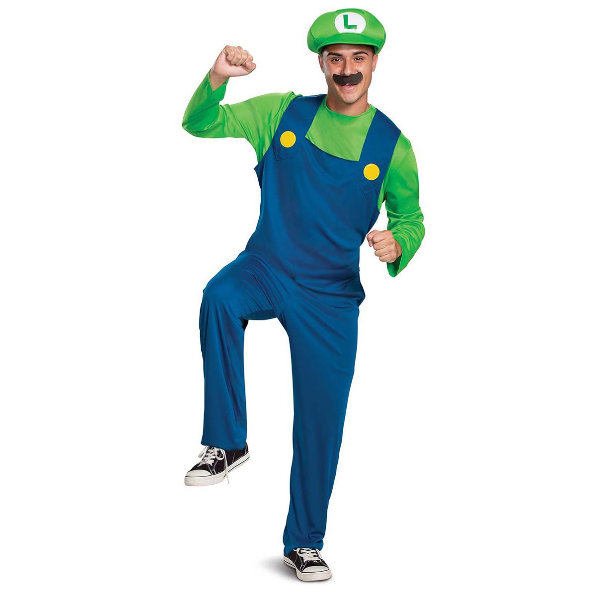 Läs mer om Dräkt Super Mario Nintendo, Luigi L/XL