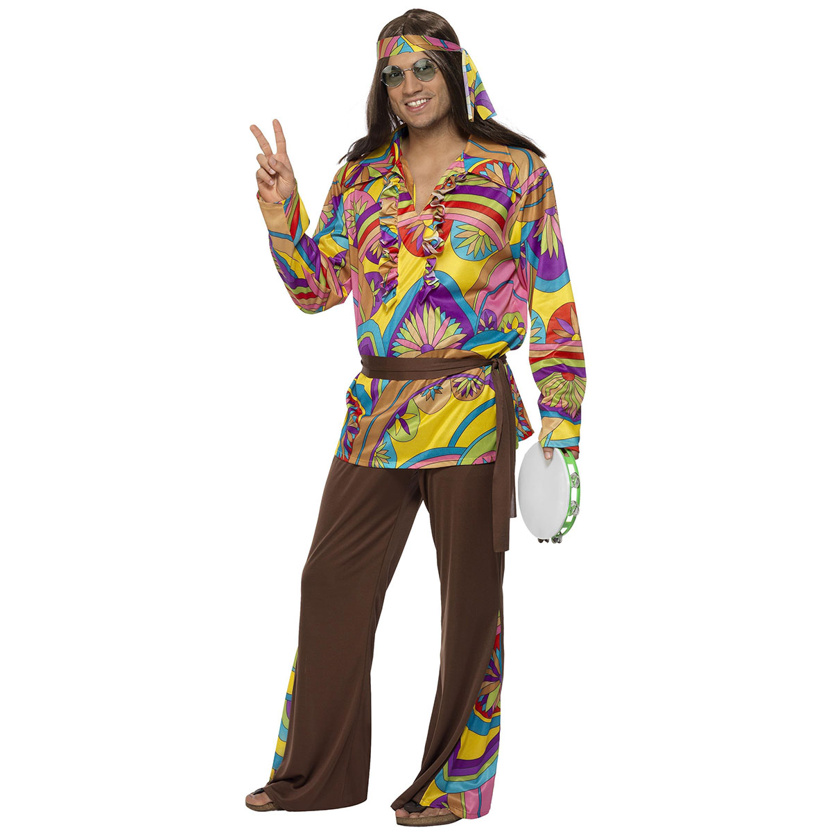 Dräkt psychedelic hippie M